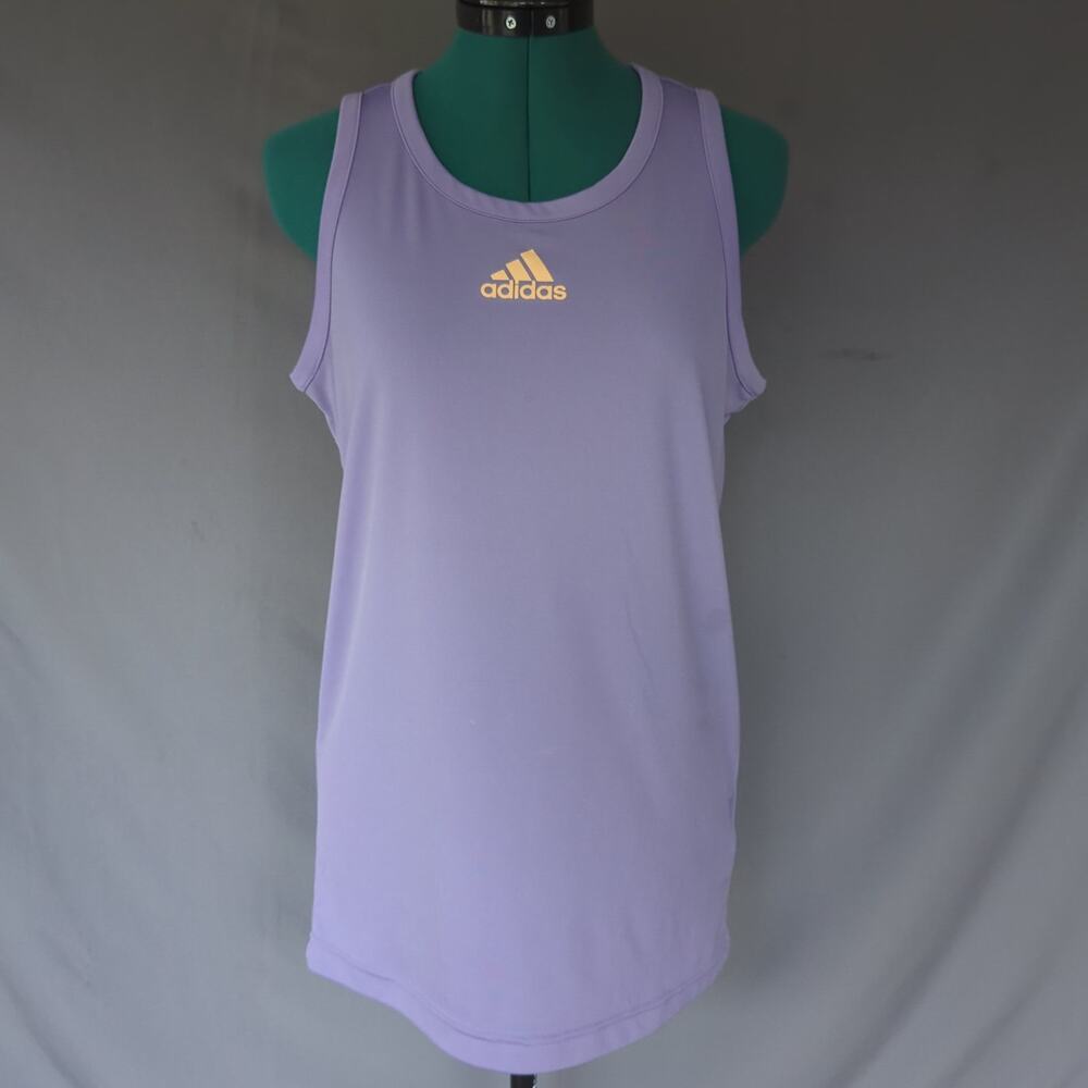 adidas Lavender Performance Tank Top Women's Small Athletic Workout